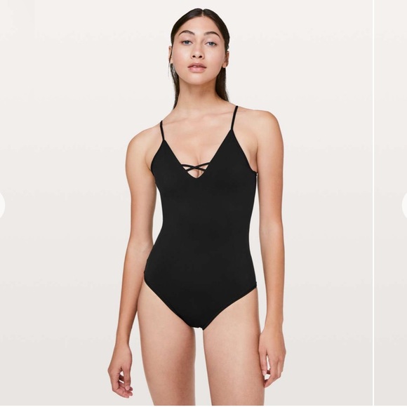 Lululemon Shoreline Black One Piece Swimsuit